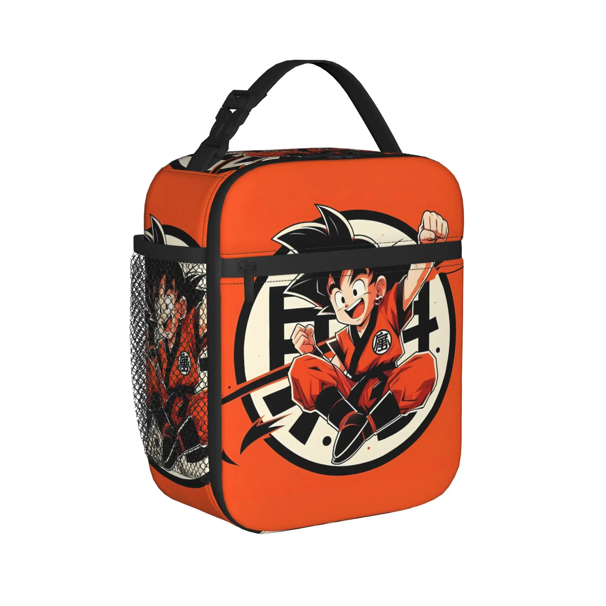 Father & Son Goku Dragon Ball Lunch Bag  Office Lunch Box For Unisex  Casual Custom Tote Food Bags Portable Insulated Cooler Bag