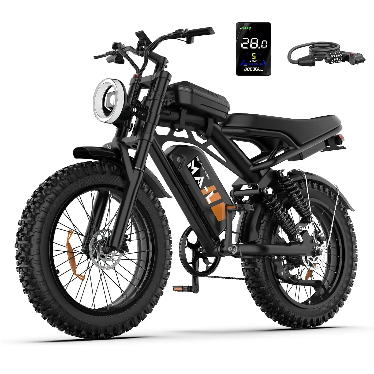 

Электровелосипед для взрослых - 48 км/ч, 110-160 км (режим PAS), фэтбайк, съемный аккумулятор 48В 15Ач/25Ач, полностью настраиваемый