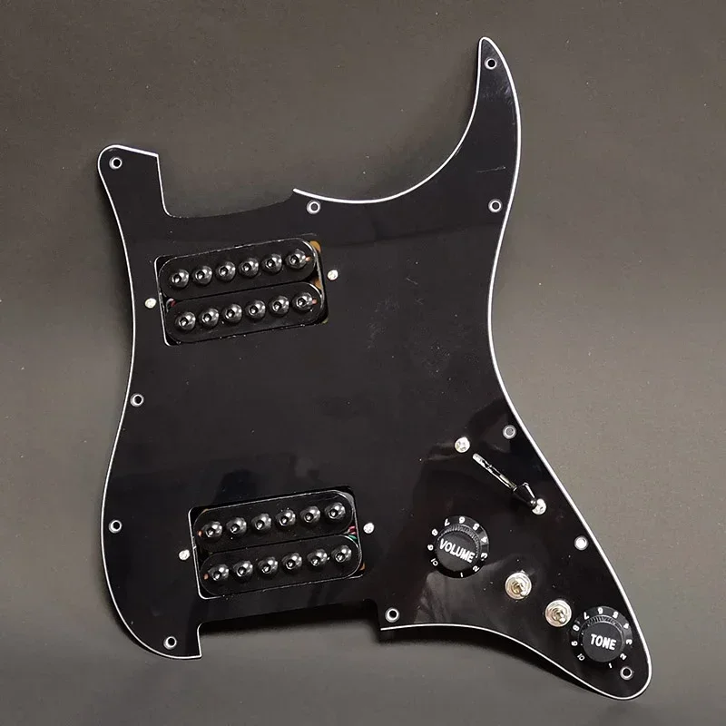 

HH Loaded Prewired Scratchplate Guitar Pickguard Two Humbucker Coil Splitting N7.5K, B15K Electric Guitar Pickguard