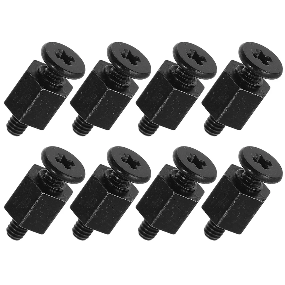 8 Pcs Laptop Computer Special M2 SSD Motherboard Hex Head Screws Motherboards Chassis Kit Mount Black