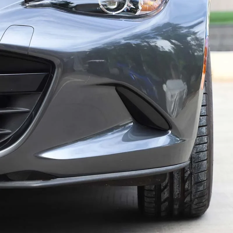 

2Pcs ABS Black For Mazda MX-5 2016-2025+ Car Front Fog Light Patch Protection Decorative Stickers Car protection accessories