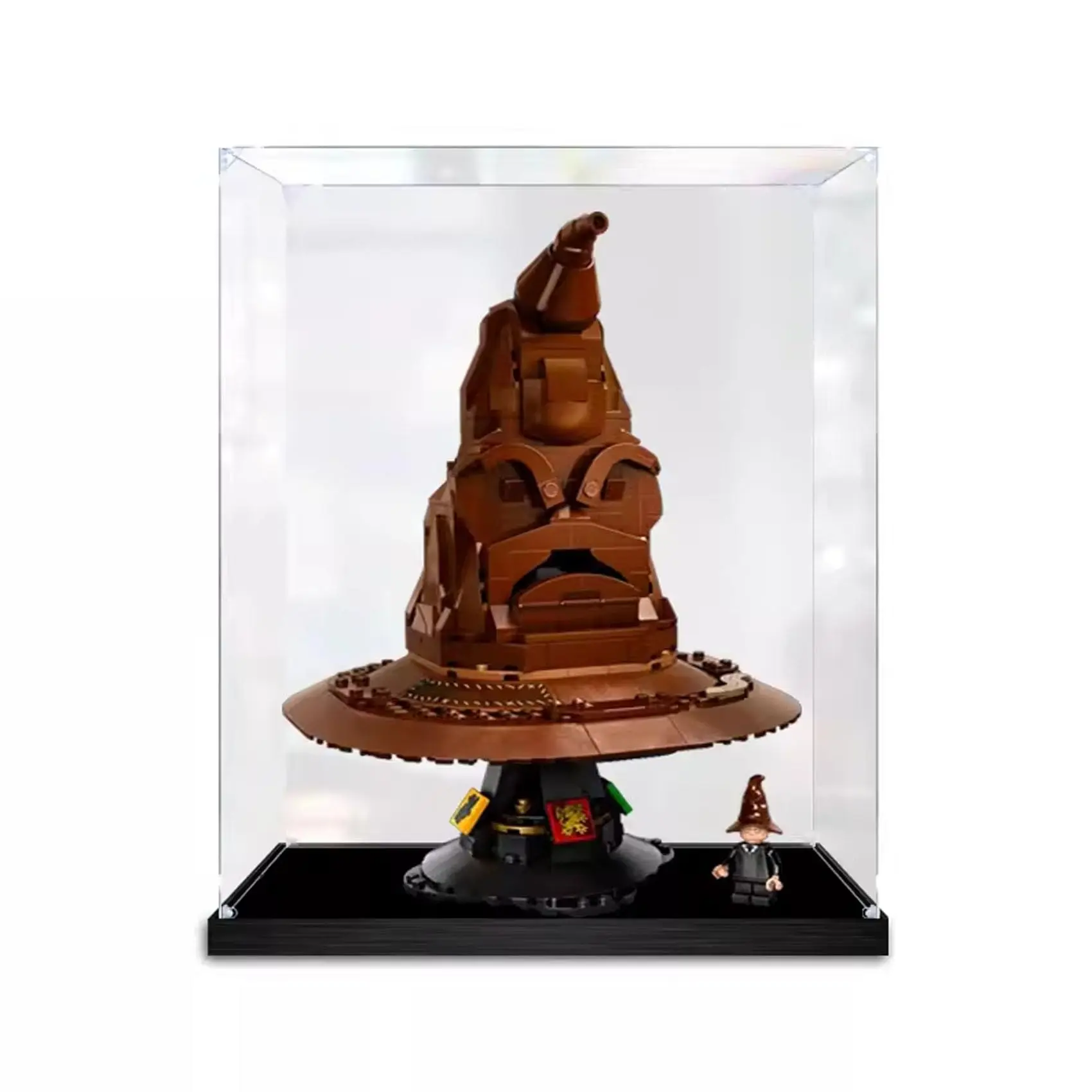 

Acrylic Display Case for Lego 76429 Sorting Hat Dustproof Display Box Compatible with Lego 76429 Display Box(Display Box Only)