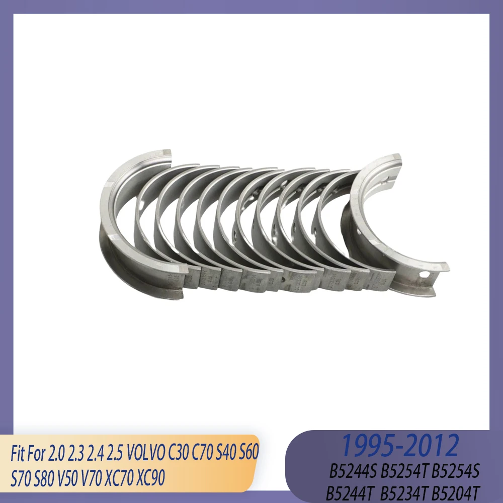 STD Engine Part Main & Con-Rod Bearing Set Fit 2.0 2.3 2.4 2.5 L GAS 95-12 For VOLVO C30 C70 S40 S60 S70 S80 V50 V70 XC70 XC90