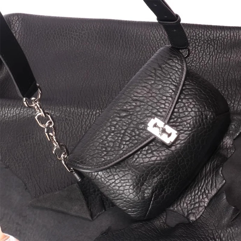 حقيبة كروس نسائية من Street Sle مصنوعة من الجلد على شكل فقاعة eep متعددة الاستخدامات كاجوال وحقيبة كتف واحدة وسلع جلدية #5