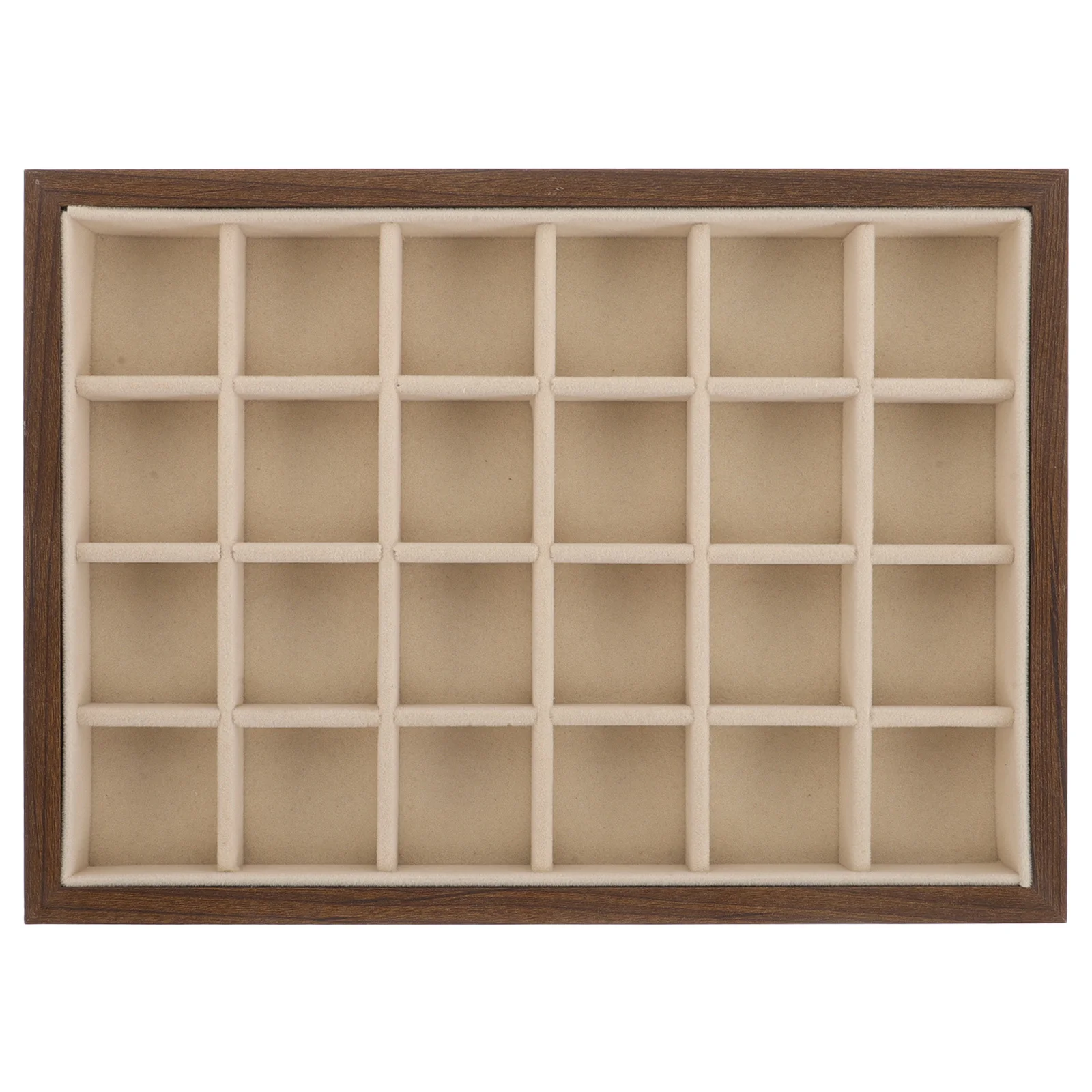 

Walnut Wood Jewelry Display Tray Smooth Sturdy For Earring Bracelet Necklace Ring Organizer Vintage Jewelry Holder