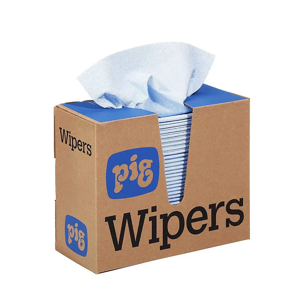 

Heavy Duty Shop Towels for Oil and Grime - 75 Wipes per Box, Each 9.5' x 16' - Ideal for Automotive and Industrial Use