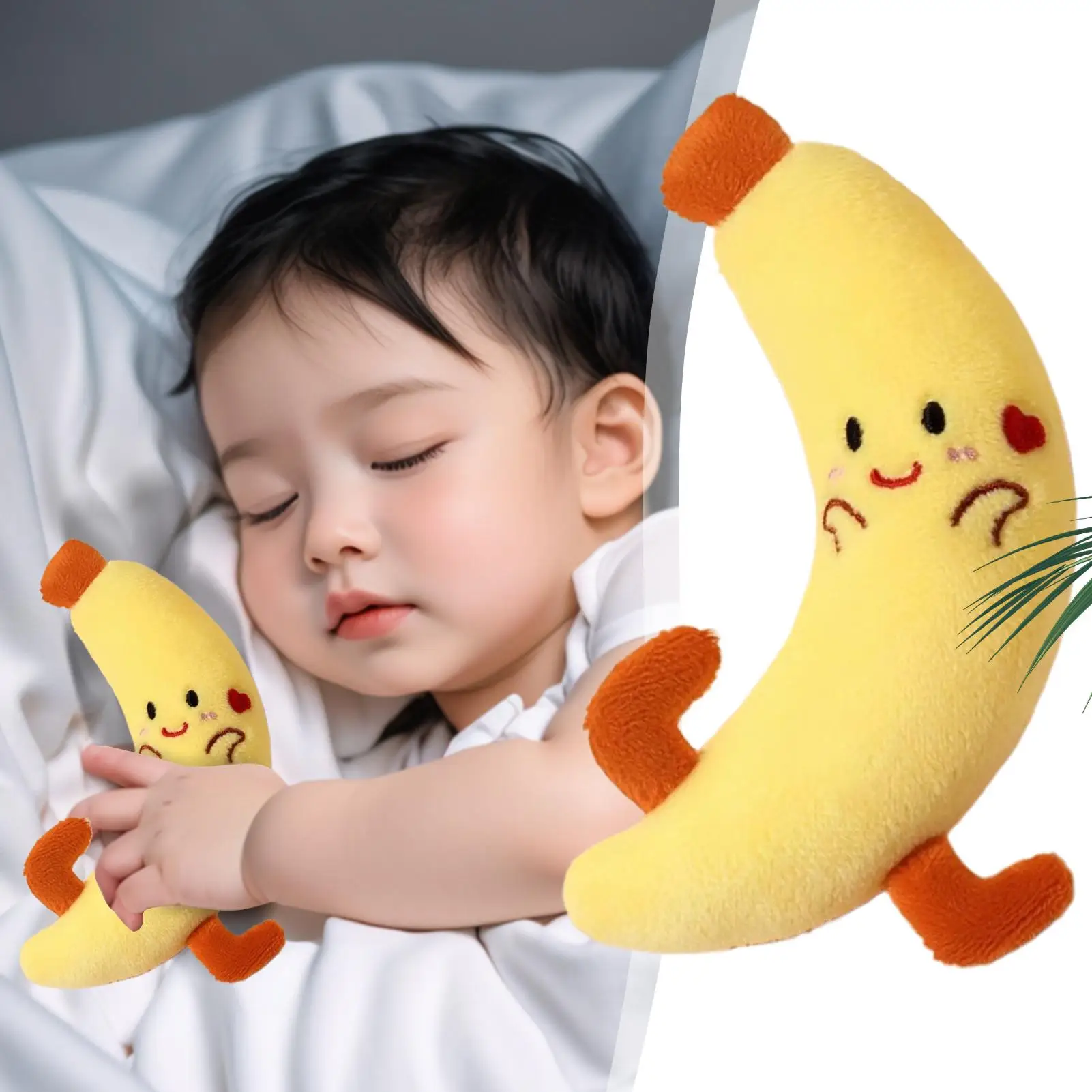 Baby Sleep Soother Calming Anti-Startle Baby Sleep Plush Soother Doll For Boys Girls Resting Napping Bed Couch Home Road Trip