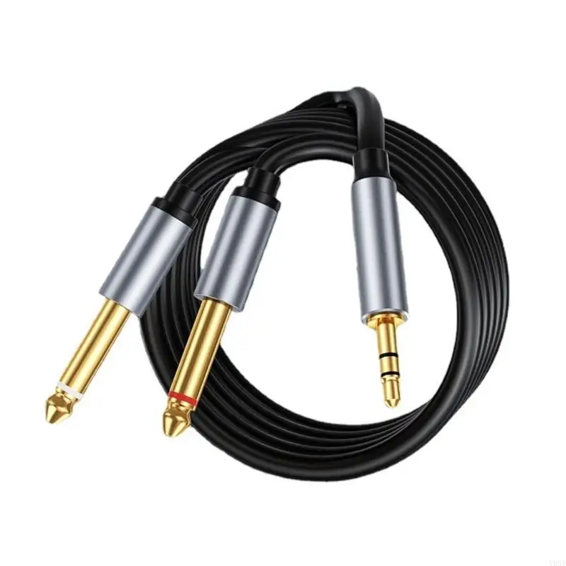 Cáp guitar aux y08d 6,5mm đến cáp âm thanh 3,5mm 6,35mm cho âm thanh nổi