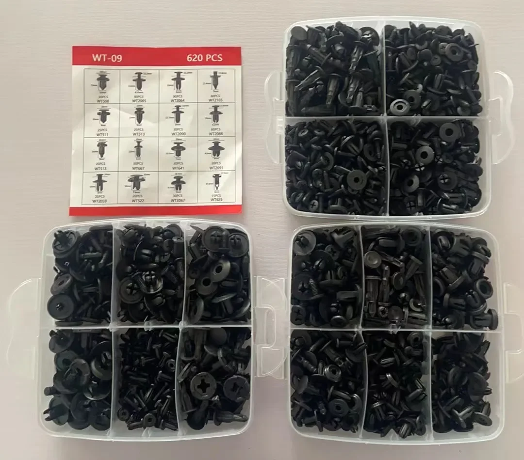 800pcs-100Pcs Car Fastener Clips Set Fender Rivet Clips Auto Body Push Retainer Pin Rivet Bumper Door Trim Panel Retainer Repair