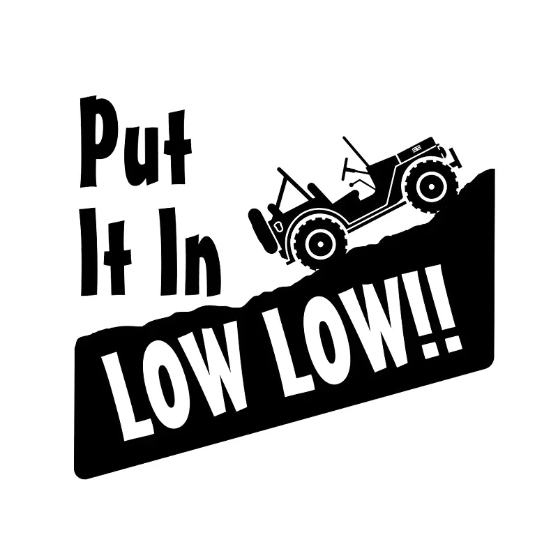 17*15.5cm Put It In Low Low Fits car sticker Vinyl decals Funny Window Bumper Novelty JDM Drift car stickers and decals funny