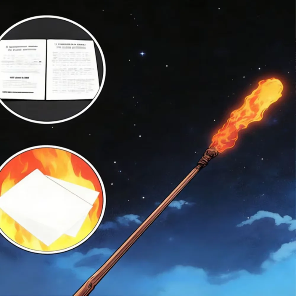 

Электронная волшебная палочка-фейерверк для косплея, профессиональное устройство для создания огня, реквизит для фокусов, аксессуары для магов, игра в магию