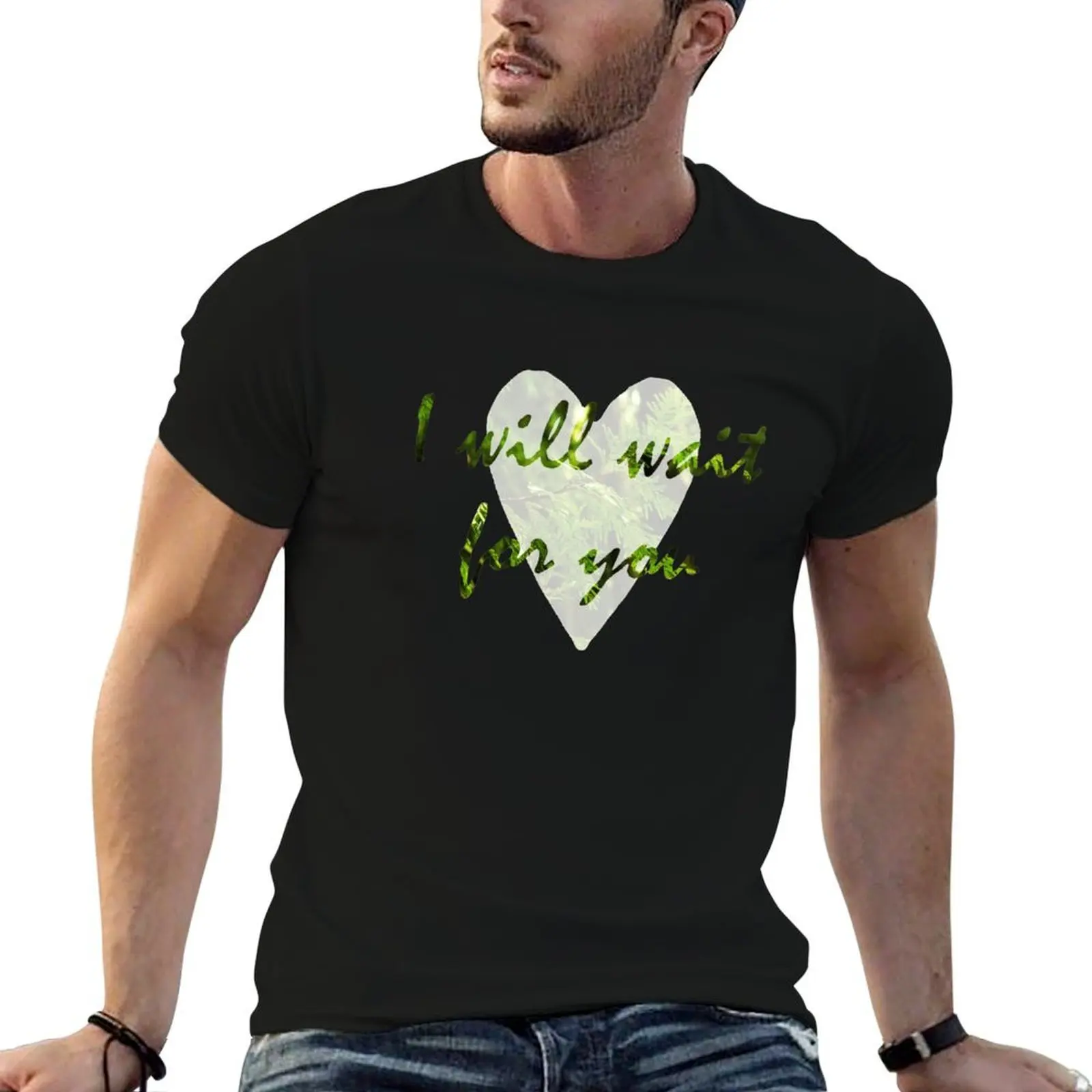 

I Will Wait T-Shirt essential t shirt anime t shirts oversize t shirts for man graphic vintage T-shirt