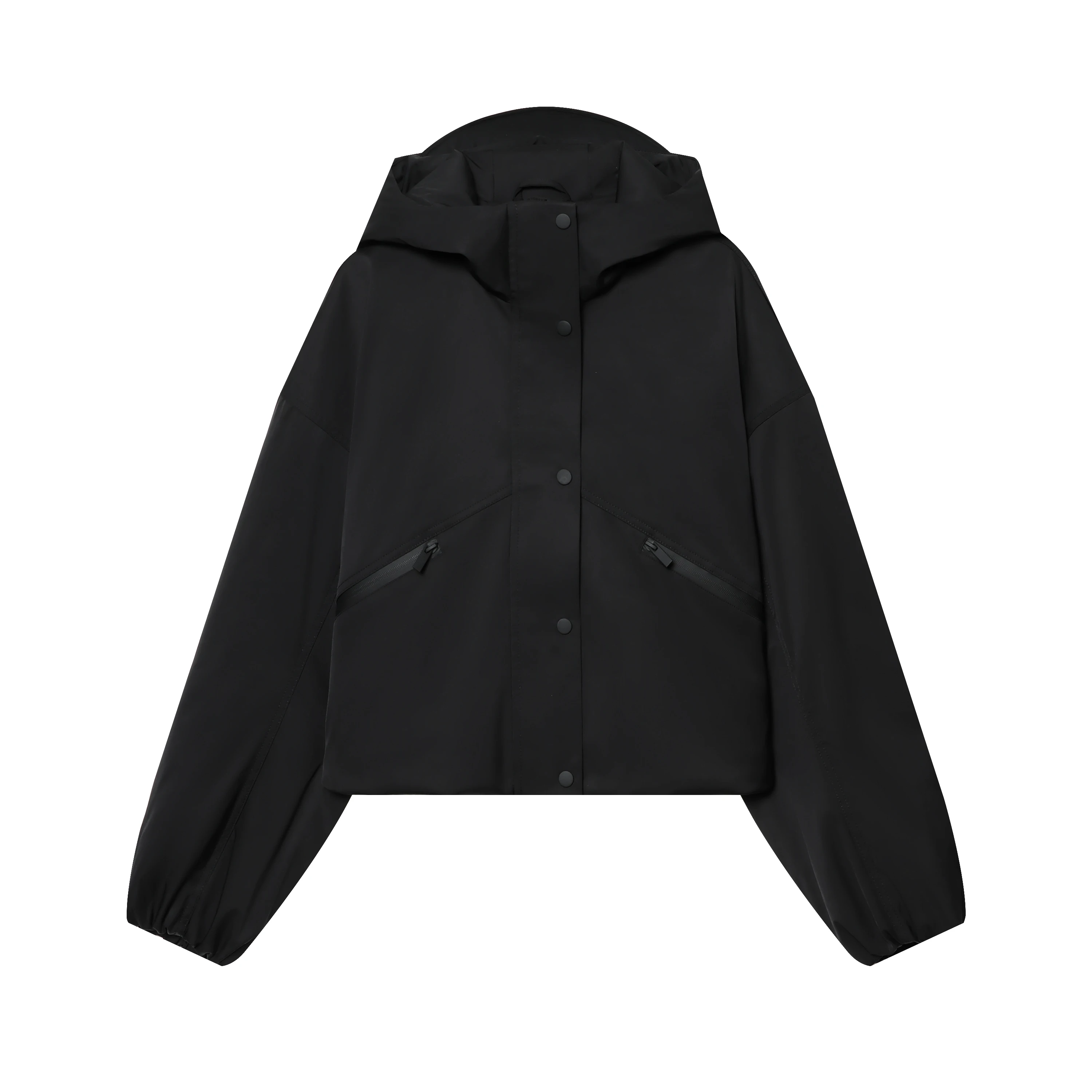 

Women's clothing autumn and winter new products versatile casual and fashionable stand collar hooded waterproof windproof jacket