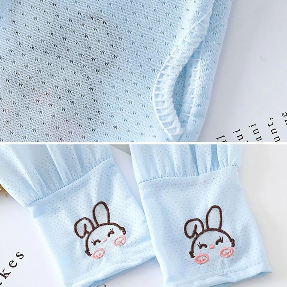 Breathable Ice Silk Sun Protection Sleeves Loose Fit Ice Silk Material Sun Protection Arm Covers Oversized Design UV Protection