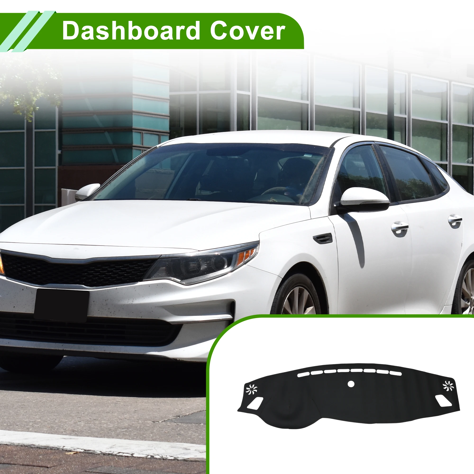 

UXCELL Чехол на приборную панель для Kia Optima 2016-2020, черный, 1 шт., защитная накладка для солнцезащитного козырька