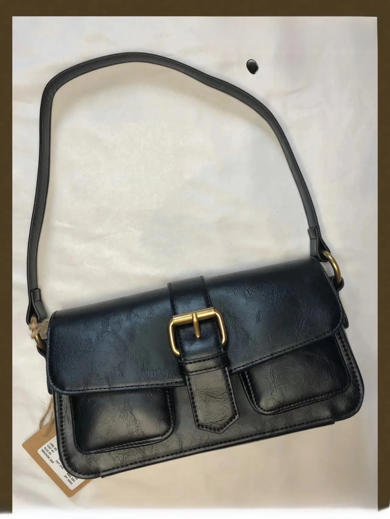 BM脇の下バッグ 2025秋冬新作 レトロ風 シングルショルダー フリップカバー ダブルフロントポケット レディースバッグ おしゃれ カジュアル ハンドバッグ