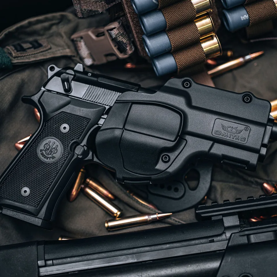 ベレッタ　m92 ホルスター　右左セット　二丁拳銃 ベレッタ92,92fs,98fs,owbアクセサリー,メンズベルトホルスター,EDC用