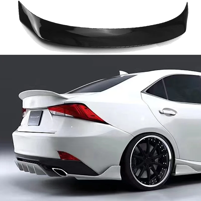 

For Lexus IS200t IS250 IS350 2014-2020 IS300 Car Rear Trunk Lid Spoiler Wing Carbon Fiber High AR Style Decklid Splitter Lip