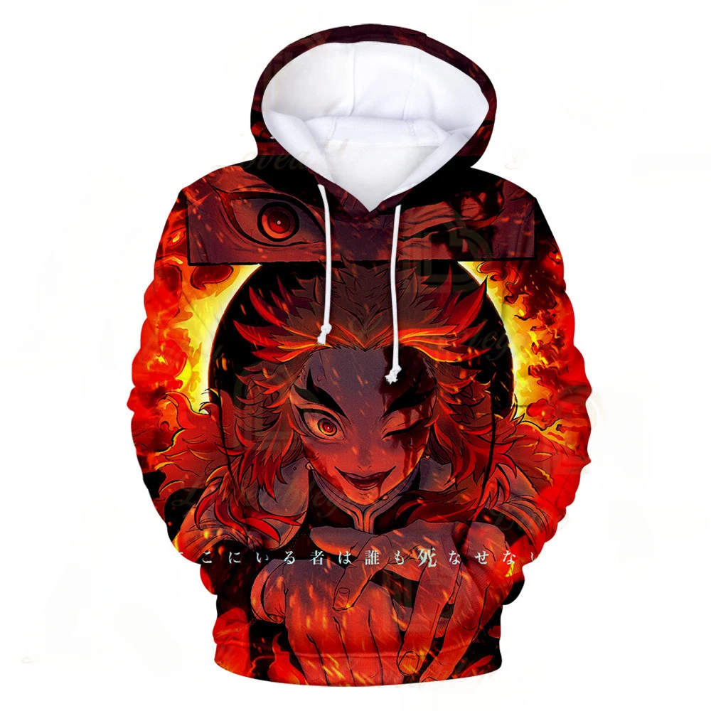 

Kimetsu Anime 3D hoodie Kochou Shinobu Cosplay Costume Demon Slayer hoodies Men Women Rengoku Shinjurou Sweatshirts No Yaiba