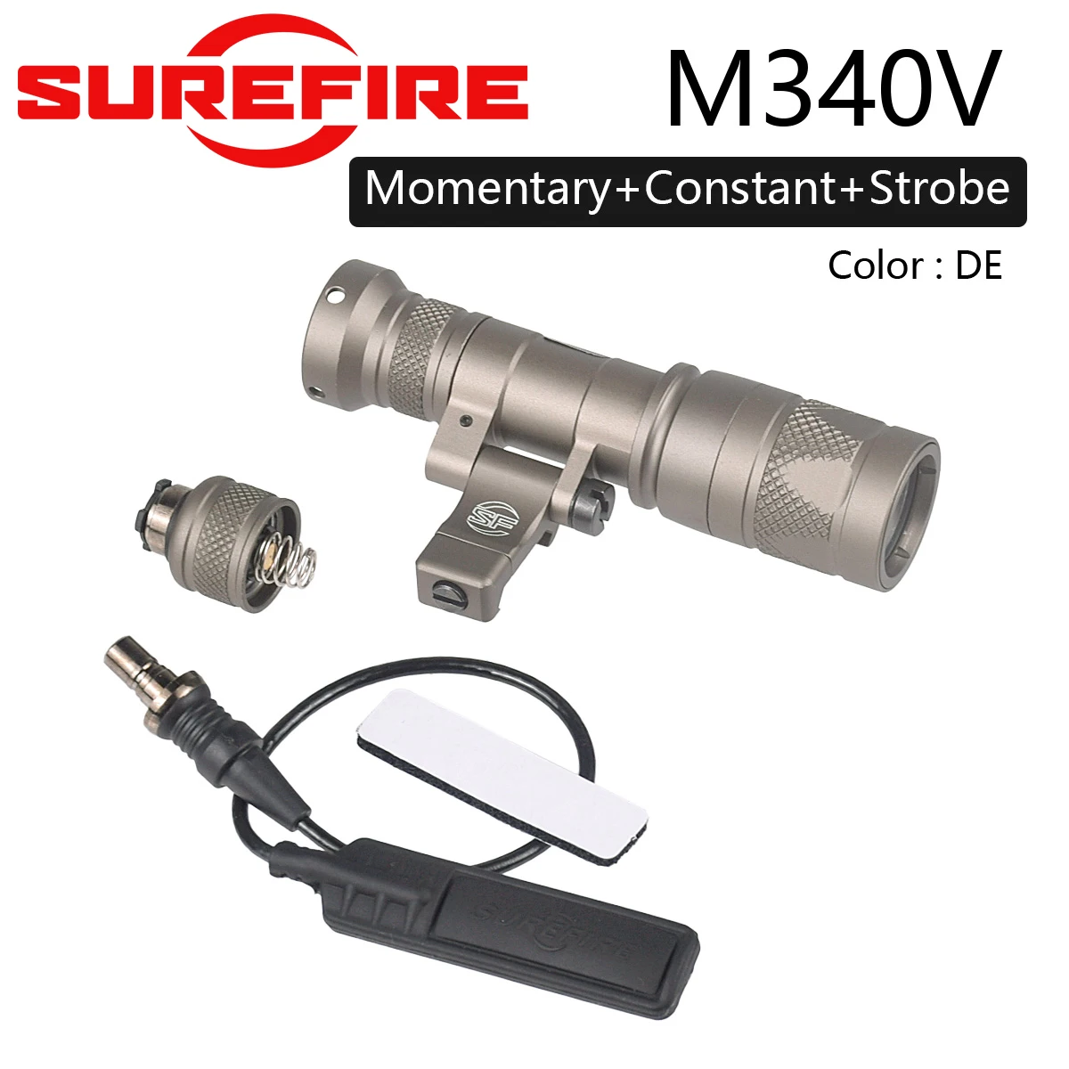 Taktische SureFire M640 M640DF Taschenlampe M640V M340V M340C LED-Laterne für Outdoor und Airsoft, passend für 20mm Schienen – Detail 11