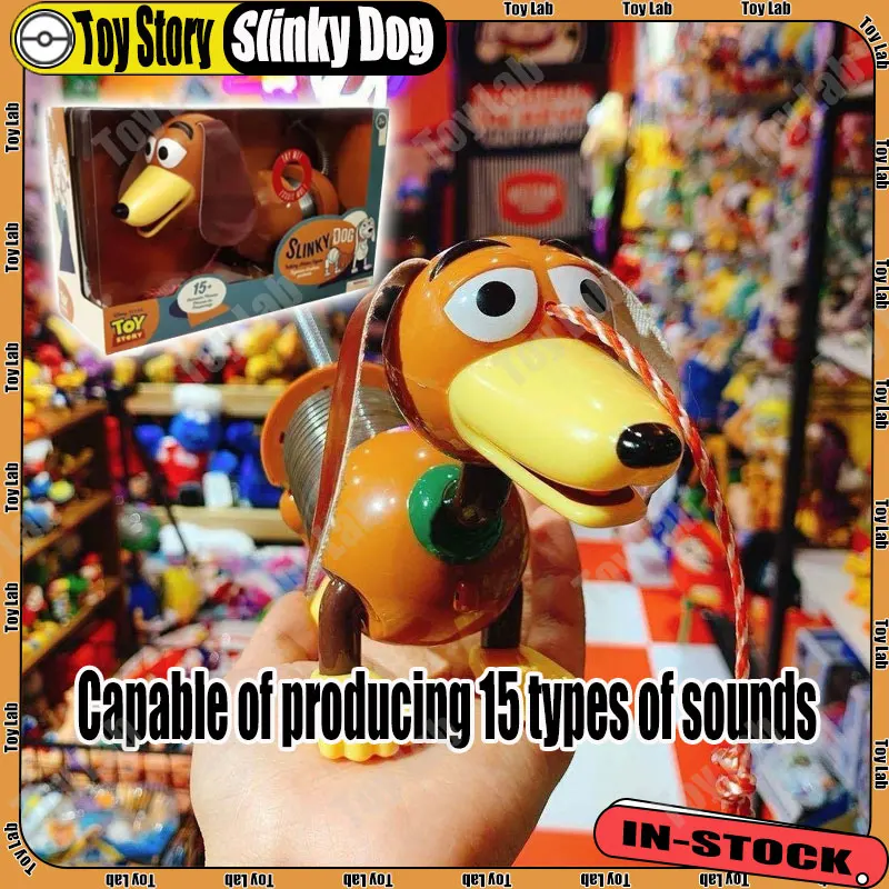 In Stock Toy Story 75Th Anniversary Slinky Dog Cartoon Action Figure KO Model Toy Capable Of Producing 15 Types Sounds Boy Gift