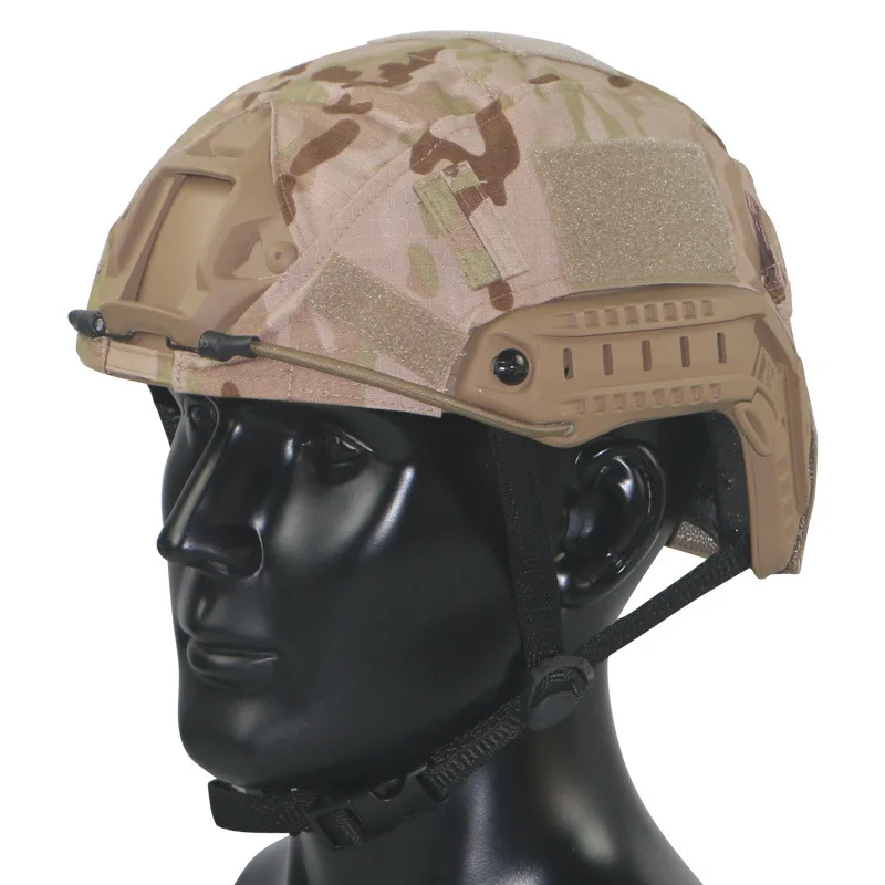 Cubierta táctica casco Airsoft camuflaje con cordón elástico - imagen 3