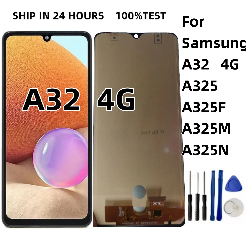 pop-64-pouces-pour-samsung-galaxy-a32-4g-a325-a325f-a325m-a325n-lcd-remplacement-de-l'ecran-tactile-avec-cadre-tactile-numeriseur