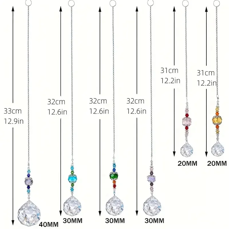 3/6 pcs Hanging Prism Crystal Sun Catcher Crystal Pendant Lighting,Home Decor ,Room Decor,Wall Decor Gifts Birthday Graduation
