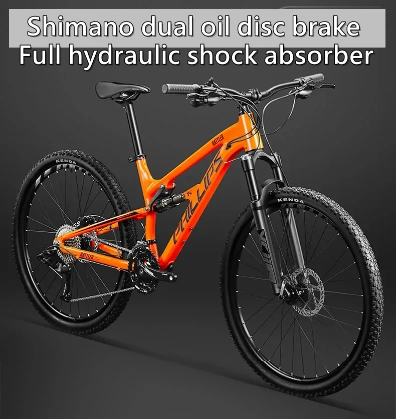 27.5 inch MTB full suspension hydraulic disc brake Downhill Bike soft tail Mountain bicicleta 30/33 speed Cross Country Bicycle