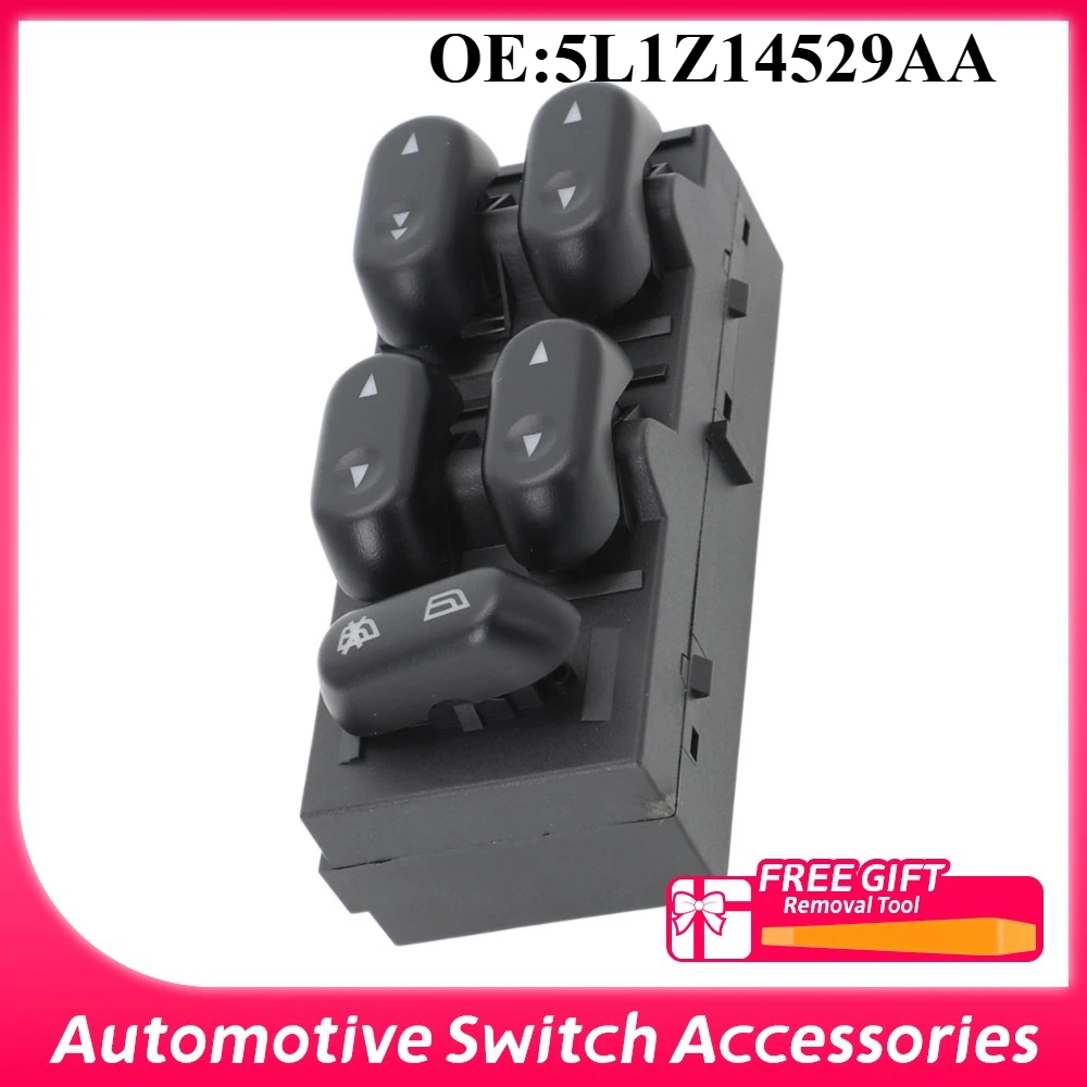 5L1Z14529AA For Ford Expedition F-150 2003-2008 Crown Victoria Front LH Driver Window Lifter Switch Control Glass Lifter Button
