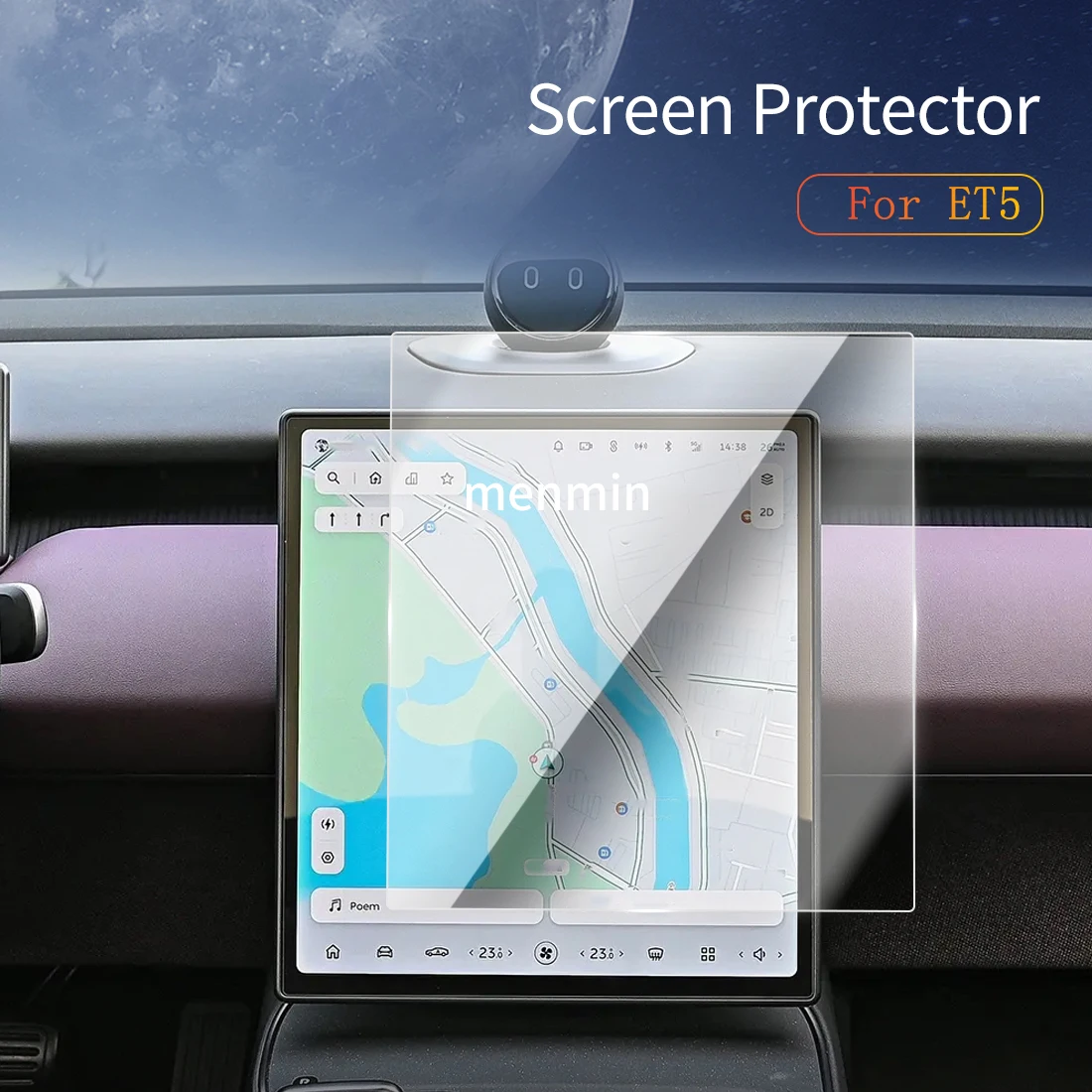 

Автомобильные наклейки Dash Carplay, зеркало, защита экрана, дисплей, закаленное стекло, защитный автомобиль для 24 NIO-двигателей ET5