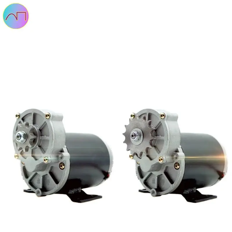 

12V 24V 500W 200Rpm 9/14 Teeth DC Motor High Torque Multi-purpose Permanent Magnet DC Deceleration Motor 428 420 Chain Wheel