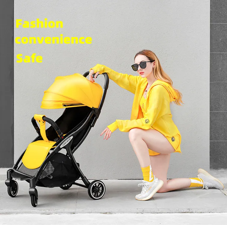 Collapsible baby strollers with universal wheels are lightweight can on plane Cheap and stylish baby car