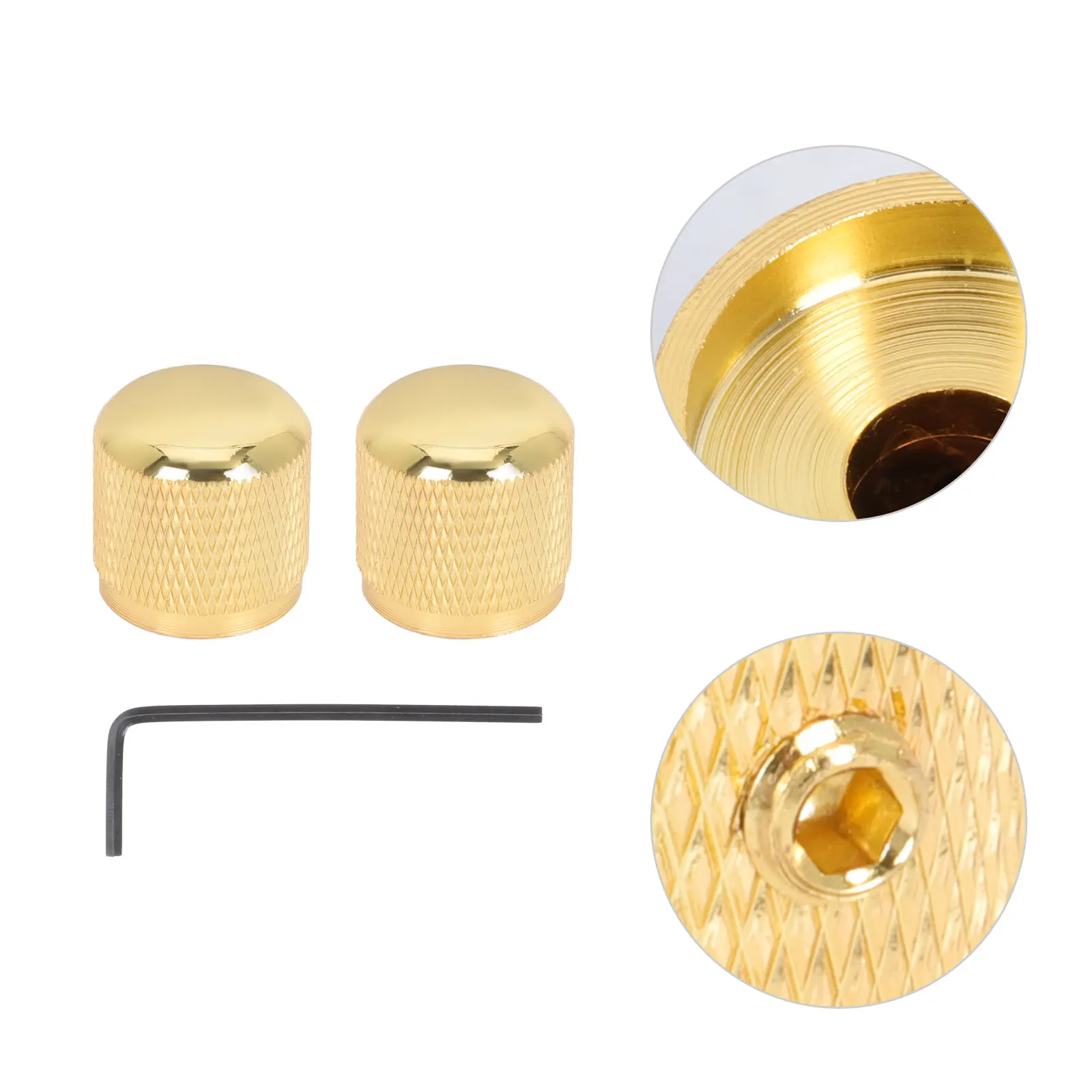 

1Set Guitar Volume Control Knob Potentiometer Caps High Quality Material Fine Workmanship Suitable for Electric Guitars and Bass