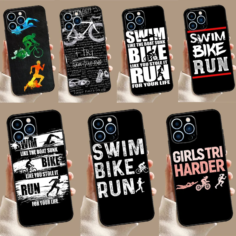 Swim Bike Run Triathlon Case For Samsung Galaxy M15 M55 M35 M33 M21 M31 M16 M36 M56 M53 M13 M12 M32 M52 M14 M34 M54