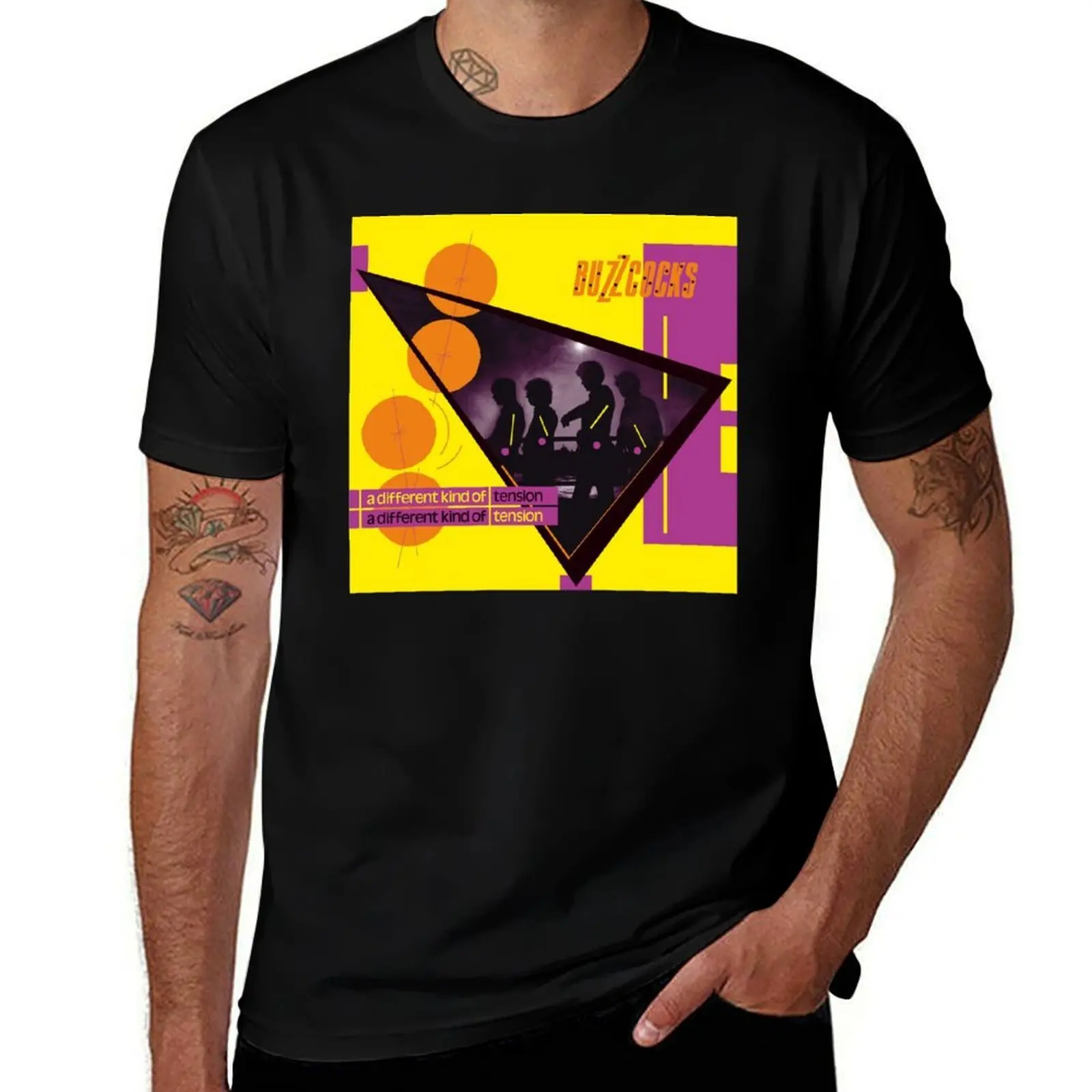 Camiseta Buzzcocks Different Kind of Tension, camiseta de algodón negra lisa para hombre, camiseta esencial, camiseta de anime