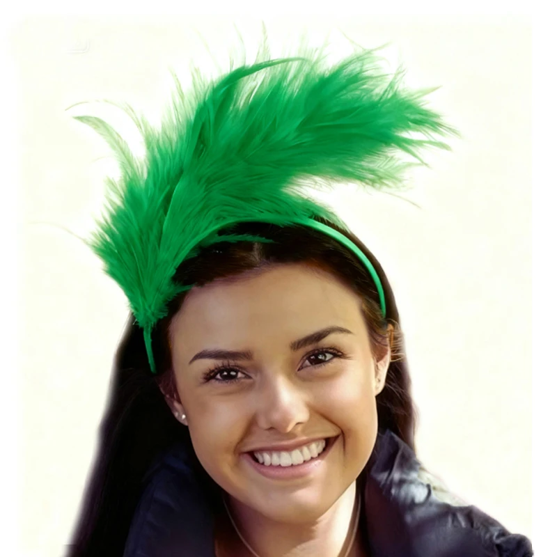 

Повязка на голову с перьями в стиле 1920-х годов - аксессуар для волос с цветком для чаепития для свадебного коктейля, карнавала в стиле ретро