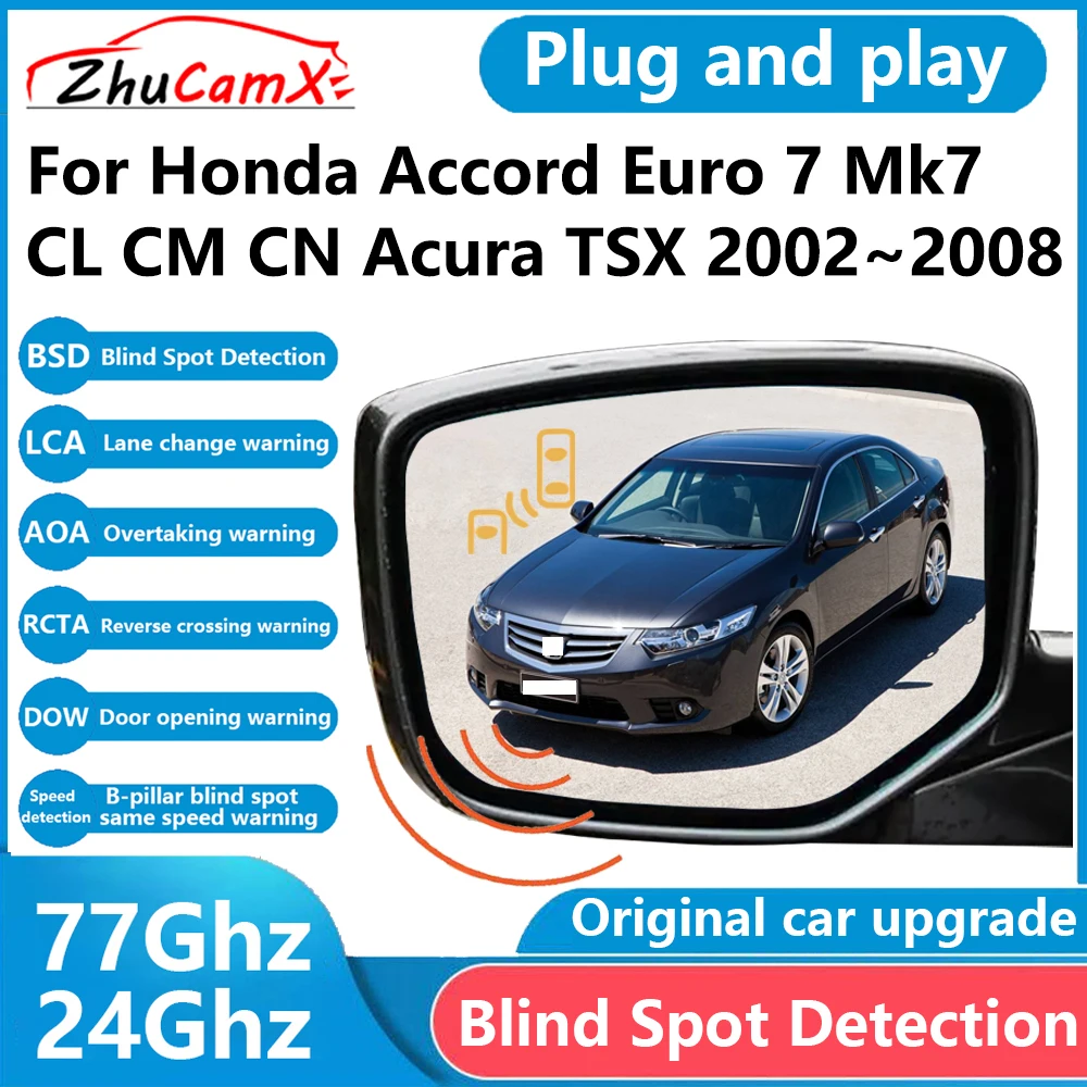 for Honda Accord Euro 7 Mk7 CL CM CN Acura TSX BSD Blind Spot Detection Sensor Radar Driving Warning System Plug and Play