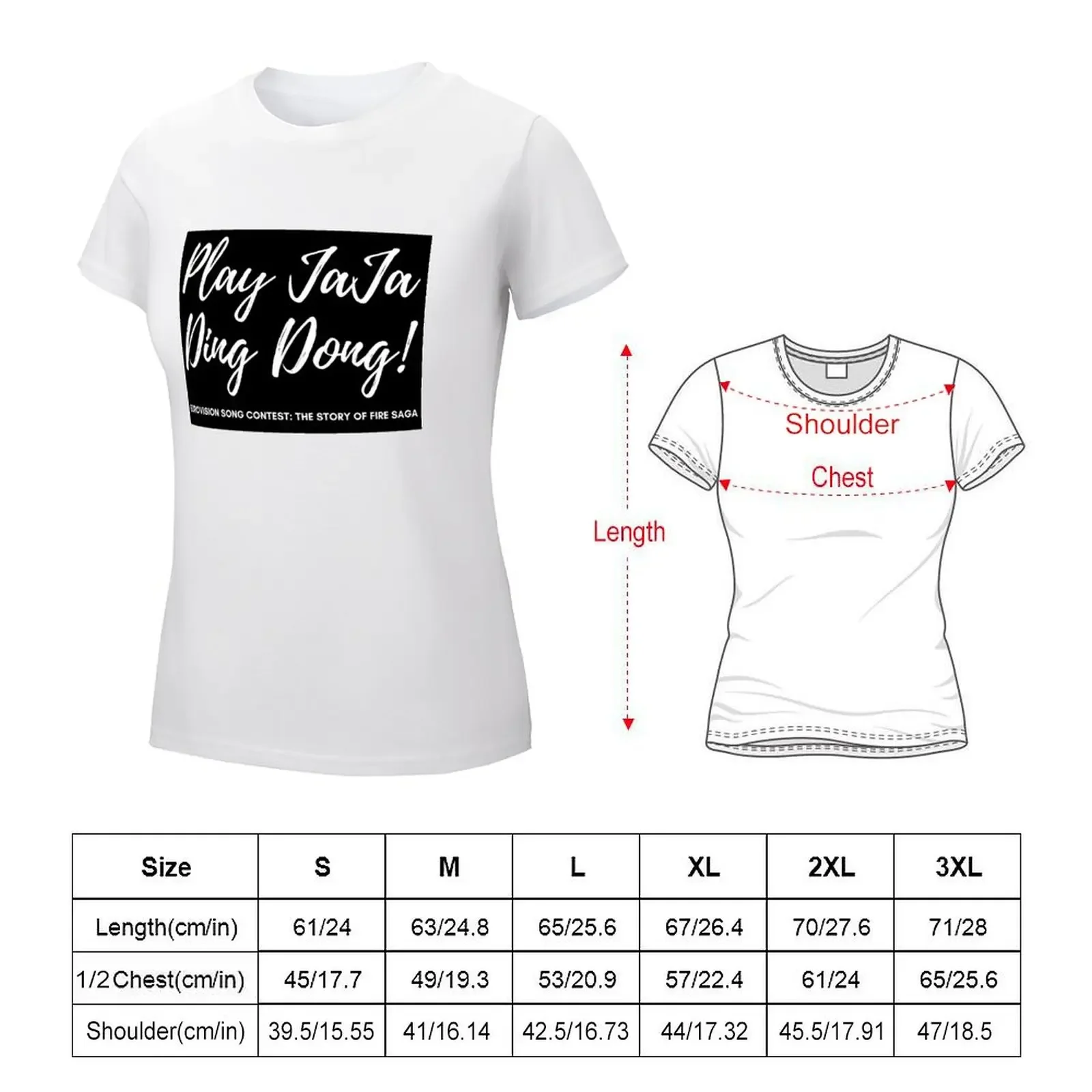 Play Jaja Ding Dong (Black) T-shirt plus size tops new edition t shirts for Women