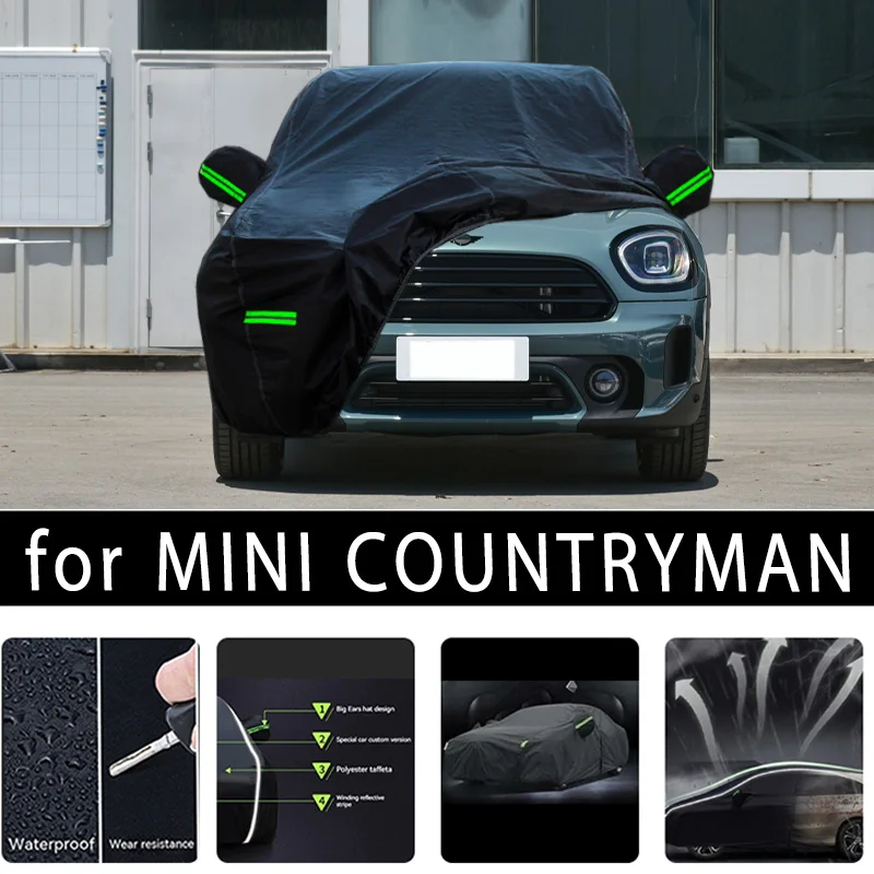 

For MINI COUNTRYMAN Car Covers Outdoor Waterproof Sun Rain Snow Protection UV Auto Cover 190T Car Protective Full Covers