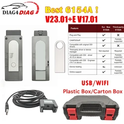 New 6154A V23.01 6154 Support CAN FD DoIP Driver Cover Full Function as 5054a OBD2 Car Diagnostic Tool