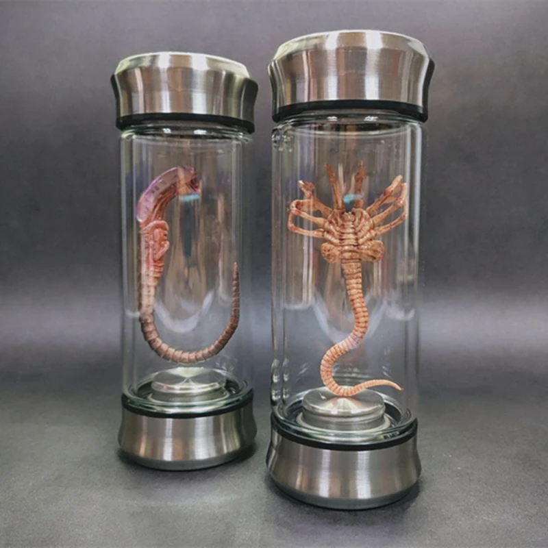 Alien Jar Xenomorph Specimen Facehugger Embryo Glass Jar Movie Prop Replica