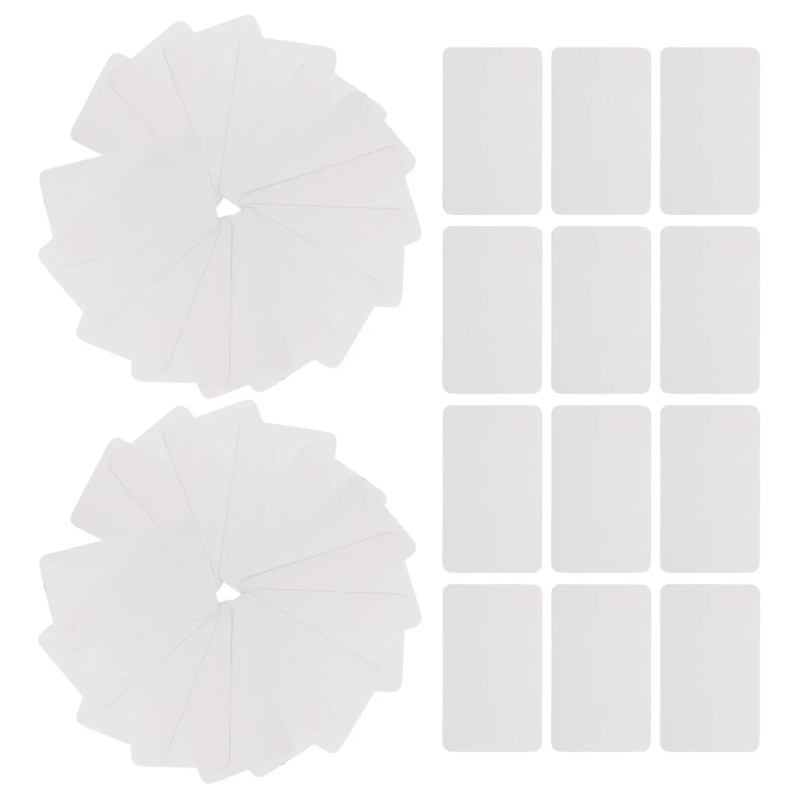 

200pcs Revision Cards Blank Flash Cards Double Sided White Cardstock Pocket Size Study Cardstock for Vocabulary Learning