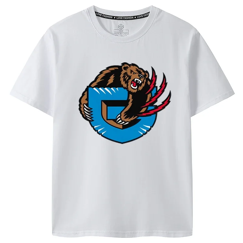 

Grizzlies T-shirt Retro Training Men's Morant Same Short-sleeved Basketball Sports Warm-up Clothes Pure Cotton Loose Clothes