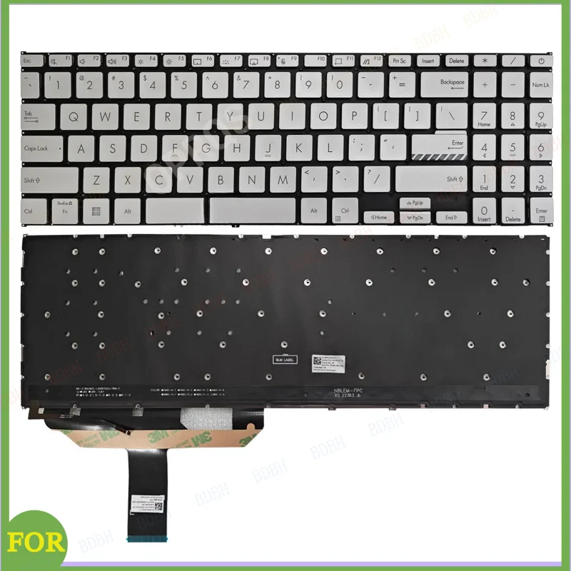 US/Russian Laptop Keyboard For ASUS Vivobook 15 X1502 X1502ZA X1502Z X1502VA B1502 B1502CBA