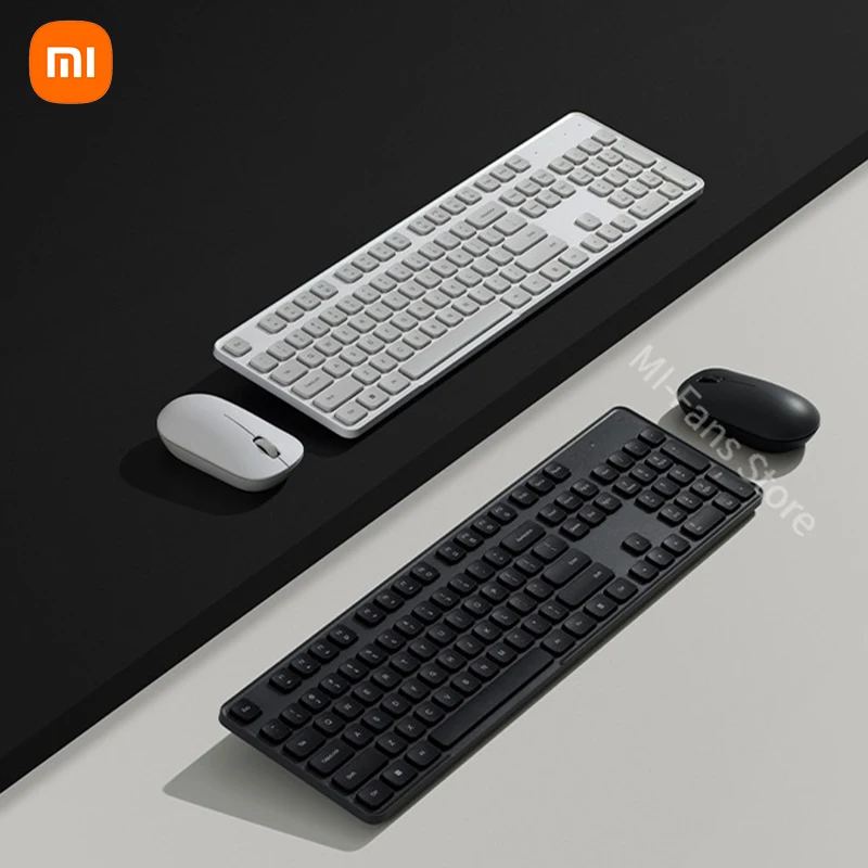 2025 Xiaomi ensemble clavier et souris sans fil Combo 3 2.4G mince pleine taille 104 touches silencieux pour ordinateur Windows PC portable tablette de bureau