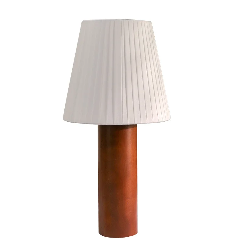 

Medieval style solid wood table lamp, homestay decoration Korean bedside lamp
