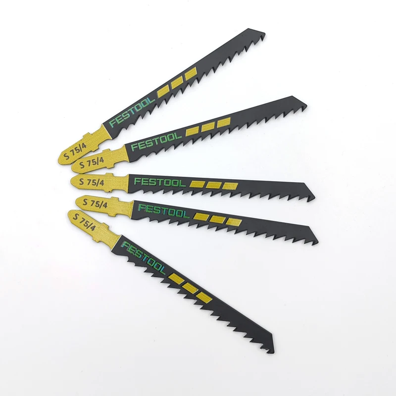 フェスツール 204305   ジグソーブレード S75/4 3 インチ 6 TPI 高速クリーンカット T シャンクデザイン針葉樹広葉樹カット曲面鋸刃