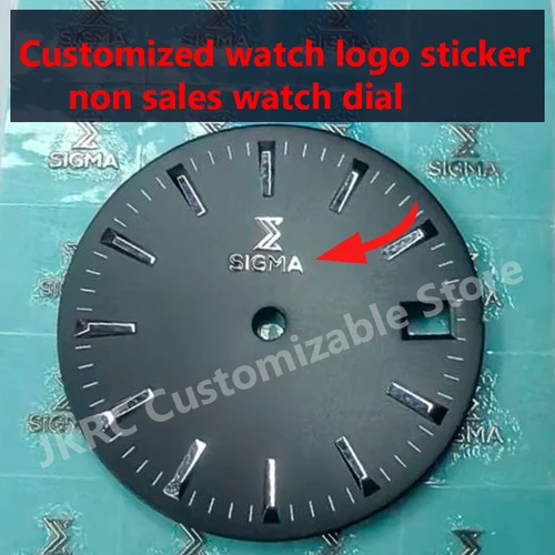 Logotipo de reloj personalizado, pegatina de tiempo, transferencia de metal dorada y plateada personalizada, pequeño mini logotipo 3d, nombre DIY tallado plano ultrath