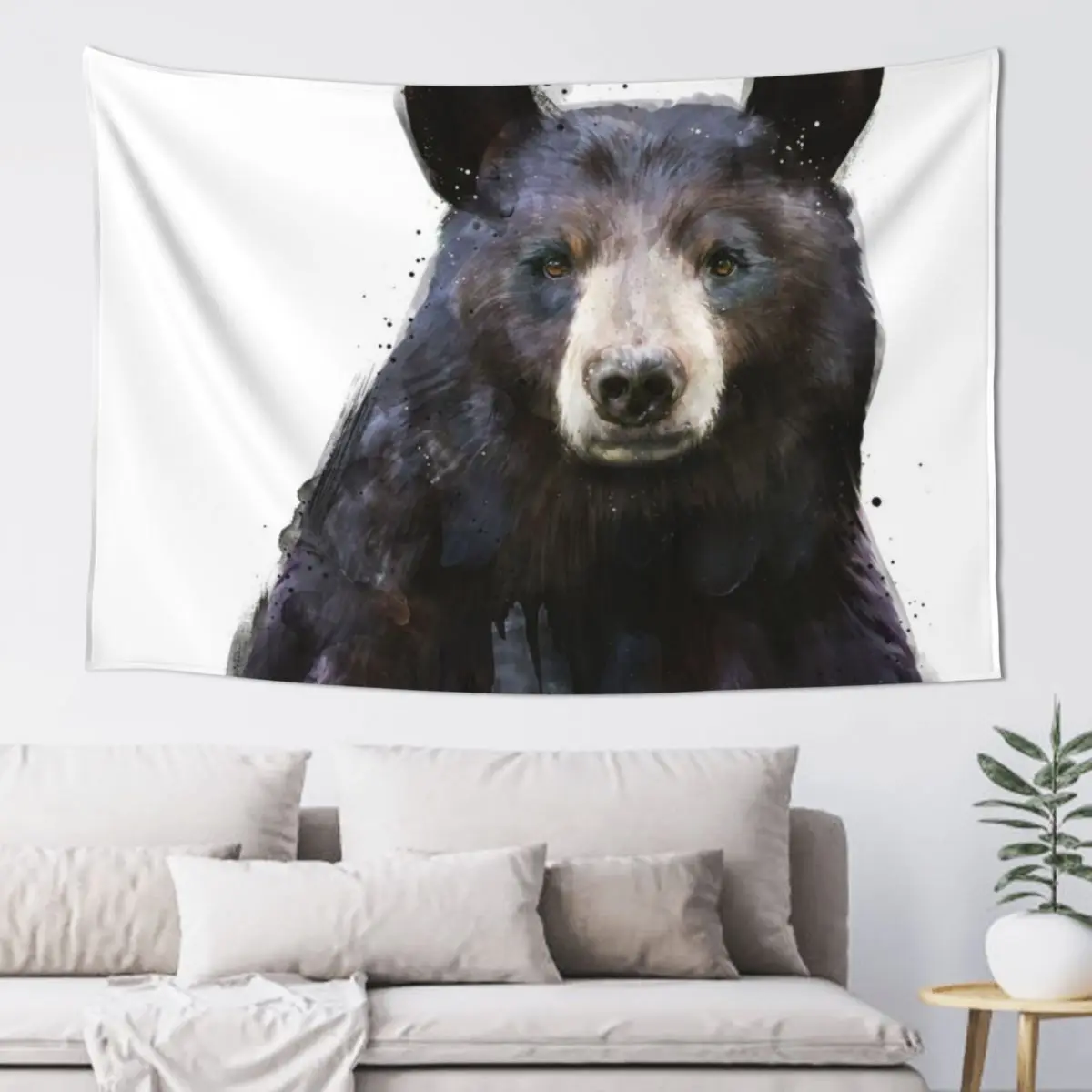 

Black Bear Tapestry Home Supplies Wall Decoration Decoration Aesthetic Tapestry